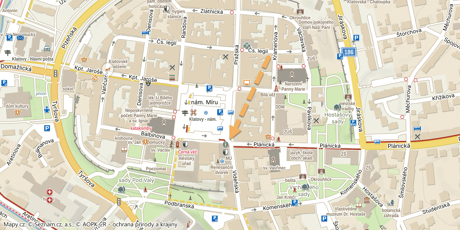 Mapa - infocentrum